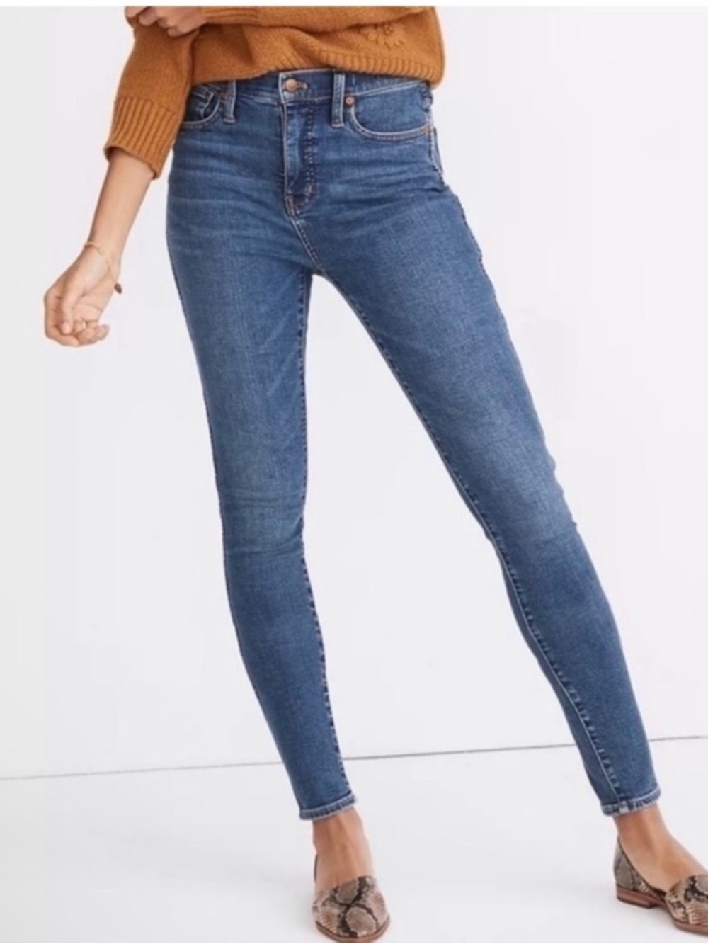 Madewell Mid-Blue Skinny Jeans